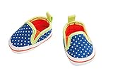 Heless 644 - Slipper für Puppen, 1 von 2 Designs (zufällige Auswahl), Größe 38 - 45 cm