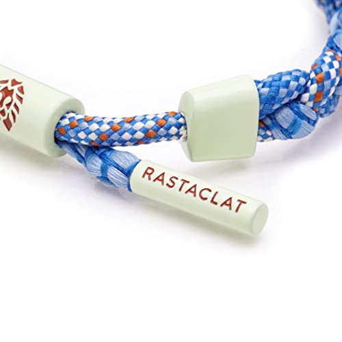 Rastaclat Original Hand Braided Sky Blue Azure Sky Adjustable Bracelet For All Ages Men | Women #TOP5