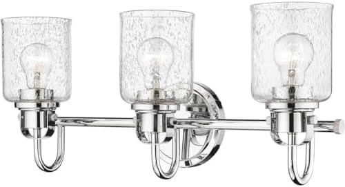 Z-Lite 340-3V-CH Kinsley Vanity, 3-Light 300 Total Watts, Chrome