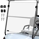 Cartalia Golf Cart Foldable Windshield 3/16' (5MM) Thicken Only Fits 2007-2016 Yamaha G29/Drive, Fits 1'×1' Struts Rail Front Folding Acrylic Windshield Replacement, Included Mounting Hardware - Clear