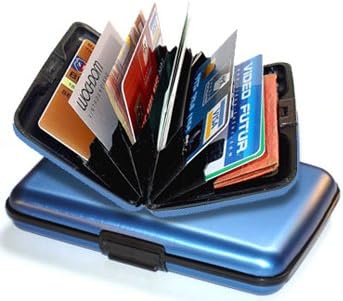 Ogon Designs Blue Aluminum Metal Credit Card Case Wallet