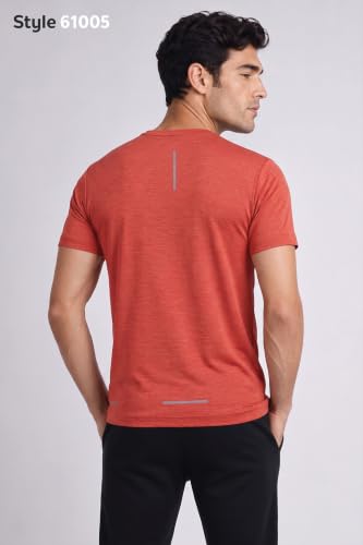 Image of Van Heusen Men's Running T-Shirt | Regular Fit | Crew Neck | Soft Breathable Mircofiber | Casual Wear | Summer Favorite | Shoulder Bonding |Sports T-Shirt | Style 61005