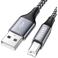RAVIAD Cable Impresora [2M] Impresora Cable USB 2.0 Tipo A a