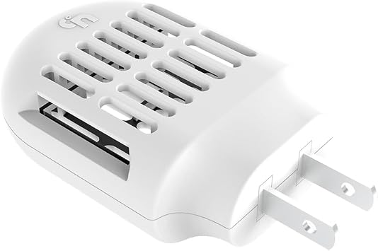Mosquito Repeller, Electronic Mosquito Repellent Plug in Indoor Use, No Candles or Flames,DEET-Free, for Home, Bedroom, Office, Kitchen White