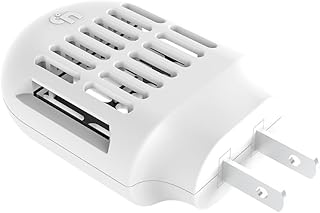 Mosquito Repeller, Electronic Mosquito Repellent Plug in Indoor Use, No Candles or Flames,DEET-Free, for Home, Bedroom, Office, Kitchen (White)