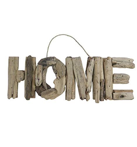 Coco Papaya Décoration murale en bois flotté HOME 45x15cm