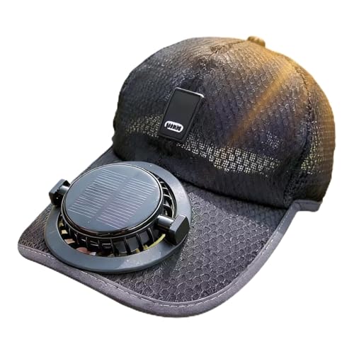 Chapeau à ventilateur solaire réglable et rechargeable pour homme