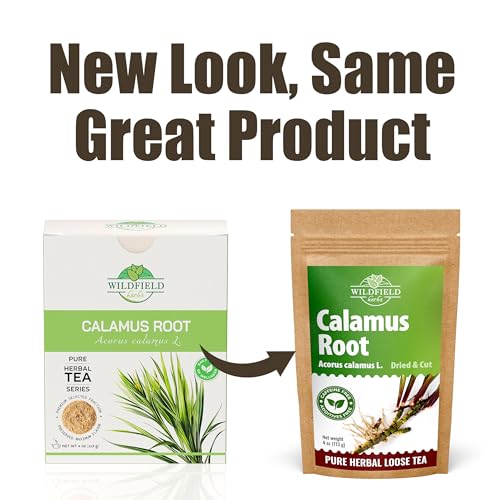 Image of 4 oz. Calamus Root Herbal Tea (Acorus Calamus) - 113g Calamus Herb Root Tea Raiz De Calamo