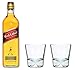 Produktbild Johnnie Walker red label Whisky 0,7l 40% Set mit 2 orginal Tumbler Gläser