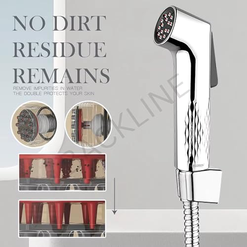Image of B Backline Jet Spray for Toilet | Self Cleaning Health Faucet for Bathroom | Zero Block Technology | Without Hose |Water Saving up to 40% | Chrome Finish
