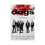 LAHNGC Reservoir Dogs (1992) Classic Vintage Movie Poster Canvas Movie Bedroom Decor Landscape Office Room Decor Gift Unframe: 12x18inch(30x45cm)