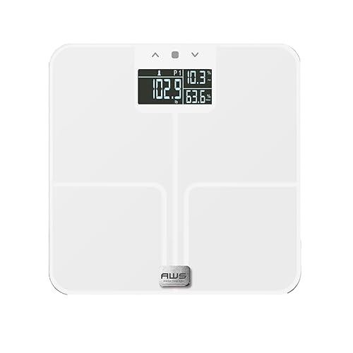 AWS - Achiever 396 - Báscula de baño - 396 libras - (blanco)