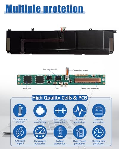 Image of 70.07Wh WK04XL M39179-005 Laptop Battery Replacement for HP Victus 16-b /16-c /16-d /16-e Series, for HP Victus 16-D0013DX /16-D0001UR /16-D1113TX /16-E0005UA /16-E0029UR - 15.4V 4-Cell