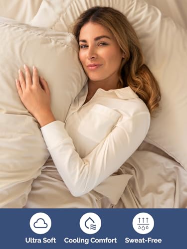 Image of Extra Deep Pocket Twin Size Sheet Set - 3 Piece Breathable & Cooling Bed Sheets - Hotel Luxury Bedding with 16 to 21 inch Extra Deep Pockets - Ultra-Soft, Fade & Wrinkle Resistant - Oeko-Tex - Wheat