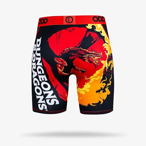Odd Sox Dungeons & Dragons Fire Red Men's Boxer Briefs3