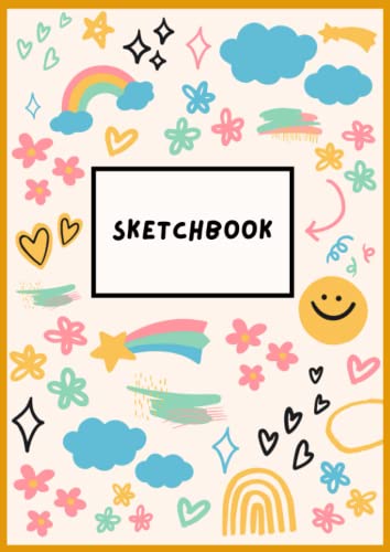 Kids Sketch Book A4: Drawing Pad with Plain White Paper | Blank Notebook for Children Drawing and Sketching | Sketchbook XL: 200 Pages (100 Sheets): Cute Drawing Paper Pad for Toddlers and Kids 9-12