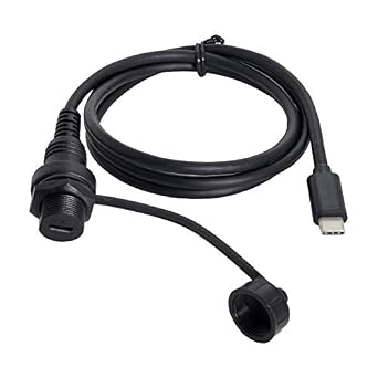 cablecc Waterproof USB-C Type-C USB 3.1 Extension Flush Car Mount Extension Cable for Dashboard Panel