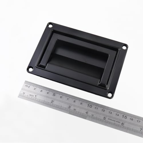 Image of Bitray Recessed Pull Handle 5.07 inch /129mm Zinc Alloy for Deck Hatch - Black