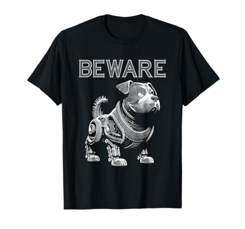Roboterhund Illustration – Vintage Cute Dog Puppy Lover T-Shirt