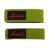  Generic 2pcs Fourreaux Canne à Pêche Attirail Sangle Emballage Ceinture Porte-mât Bande - Taille Unique, Vert