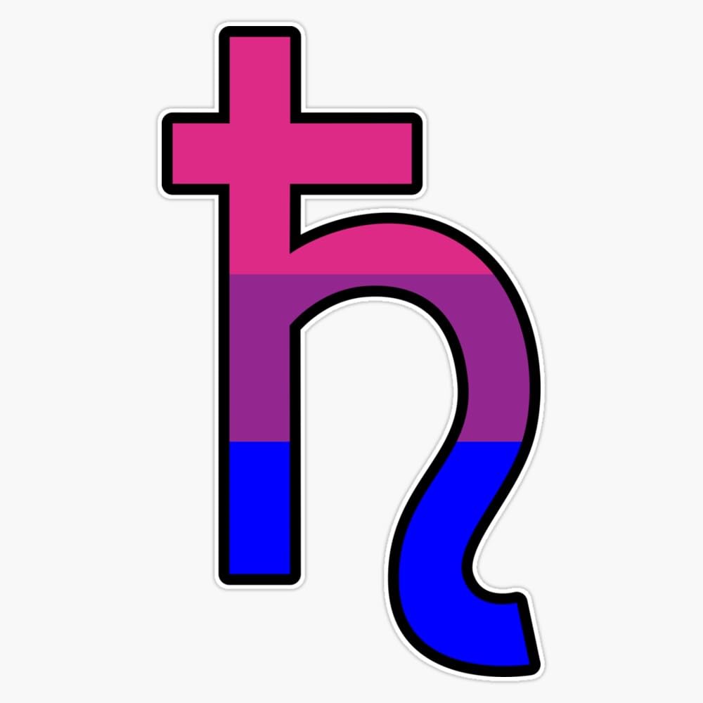 Sailor Saturn Bisexual Pride Flag Anime Character LGBTQ+ Bi Pride Gift 5" Magnetic Bumper…