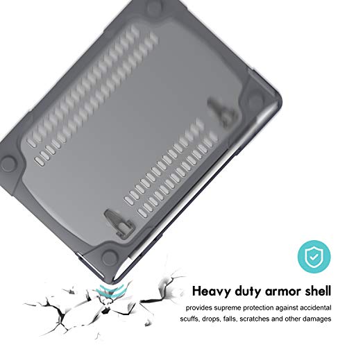 Image of ProCase MacBook Pro 13 Case 2019 /2018 /2017 /2016 Release with /Without Touch Bar A2159 A1989 A1706 A1708, Heavy Duty Hard Shell Protective Cover with Fold Kickstand for Apple MacBook Pro 13 Inch -Grey