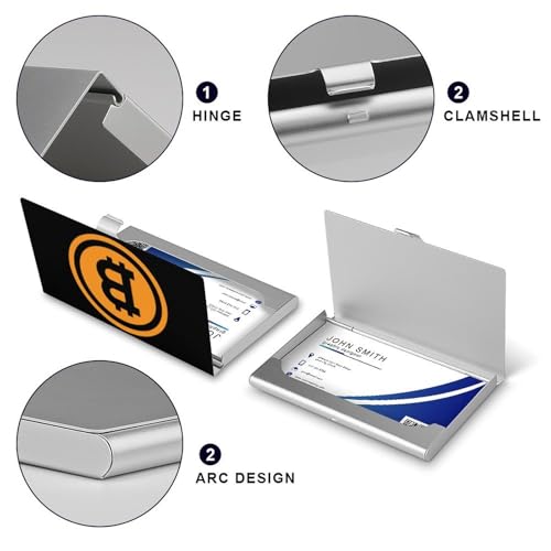 Bitcoin Business Card Holder Alloy Multi Wallet Credit Card ID Pocket Name Case4