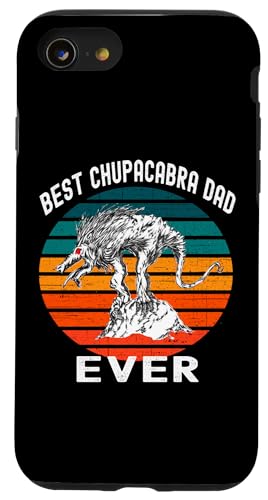 Best Chupacabra Dad Ever�A�Ԃ��ڂ̉�̂��郁�L�V�J���N���v�e�B�b�h �X�}�z�P�[�X iPhone SE (2020) / 7 / 8 �p