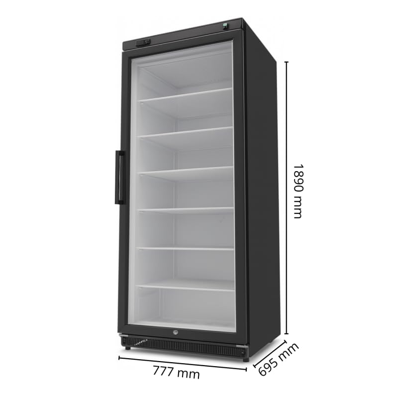Générique Armoire Réfrigérée Négative 600 Litres – Congélateur Professionnel Porte Vitrée