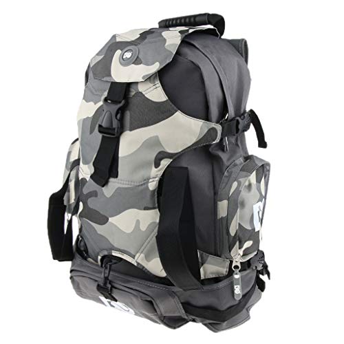 B Blesiya Mochila Deportiva Bolso de Escalada Portátil Duradera para Empaquedo Zapatillas Deportivas Gran Capacidad - Camo