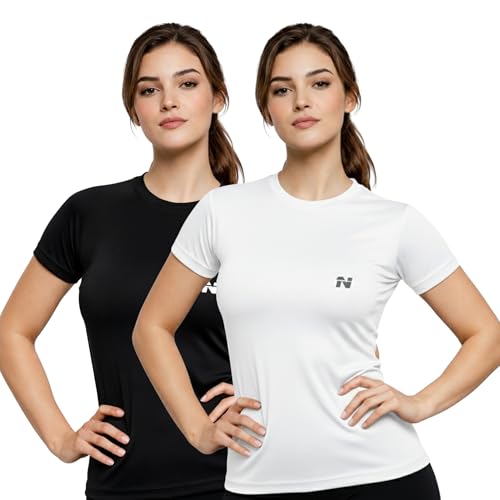 Image of NINQ Women's Long Sleeve Compression T-Shirt for Gym, Running, Yoga & Sports Wear