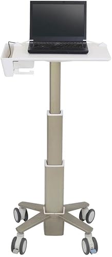 Miniatura 3 de Ergotron C50-1100-0 CareFit Slim - Carrito para portátil - Aluminio - Blanco, Gris Cálido - Tamaño de pantalla hasta 15,6 pulgadas