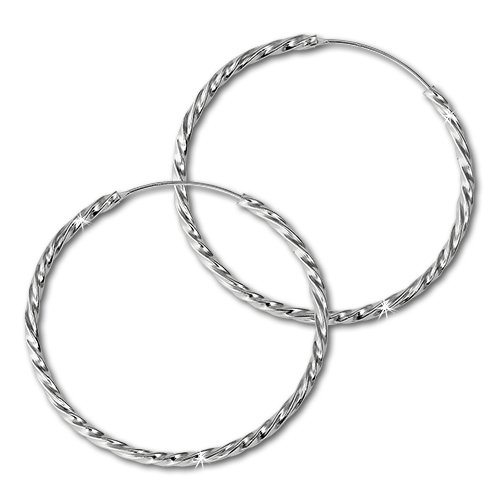 Preisvergleich Produktbild SilberDream Damen-Creolen 925 Sterling Silber VSDO87124