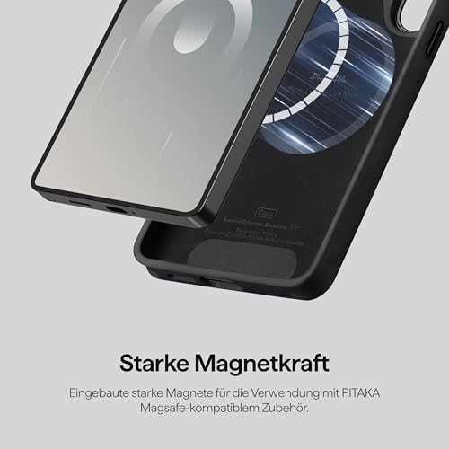 pitaka Vollschutzhülle für Galaxy S26 Ultra aus Aramidfaser Schwarz/Grau – Ansicht 6