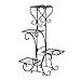 Samger Portavasi Fioriera Metallo Stand di Piante 4 Piante Supporto per Fiori Facile da Installare per Casa, Giardino, Spettacolo, Parco