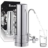 RUN.SE Countertop Filtration System, 304 Food-Grade Stainless Steel,8000 Gallons Alkaline Water Filt