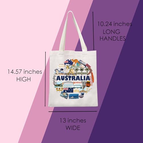 Australia Tote Bag Australia Gift Moving to Australia Gift Australia Souvenir Gift Australia Travel Gift (Australia Tote) - Image 2