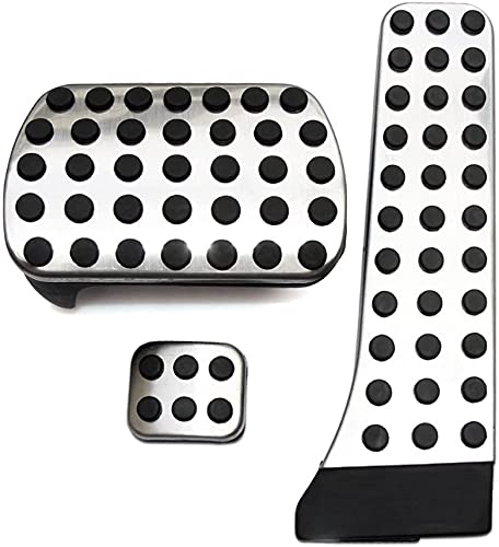 XQauto No Drill Fuel Brake Foot Pedals for Mercedes Benz at C E S GLK SLK CLS SL Class W203/W204/W211/W212/W210(LHD)