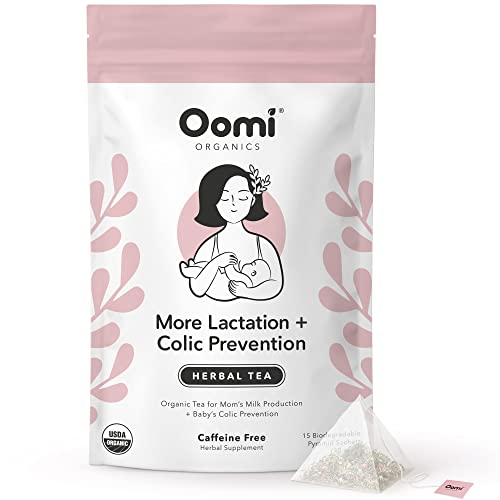 Image of Lactation Tea by Oomi - USDA Organic & Vegan - 15 Biodegradable Sachets