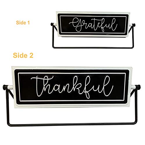 PARISLOFT 2 Sided Metal Tabletop Decor - Image 3