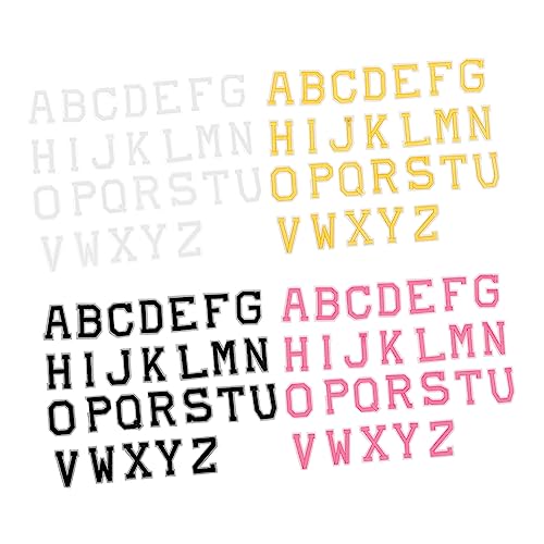 Patches à repasser alphabet colorés DOITOOL pour réparation de vêtements et customisation jeans