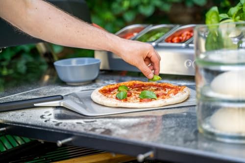 Image of Ooni 16 inch Metal Pizza Peel - Metal Pizza Peel 16 Inch, Pizza Spatula Paddle, Lightweight Pizza Turning Peel with Long Handle, Pizza Oven Accessories, Pizza Tools, Rectangle Pizza Turner