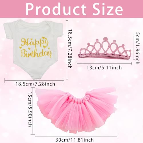 Odzież dla lalek, odzież dla lalek, 43 cm, odzież, akcesoria dla lalek, z opaską na głowę, spódnica, śpioszki, akcesoria dla lalek, zestaw ubrań dla lalek, prezent dla dziewcząt i chłopców