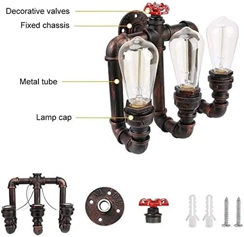 UZOURI Wand Industriële Perfect Retro Edison Lamp Verlichting met Schakelaar photo 2