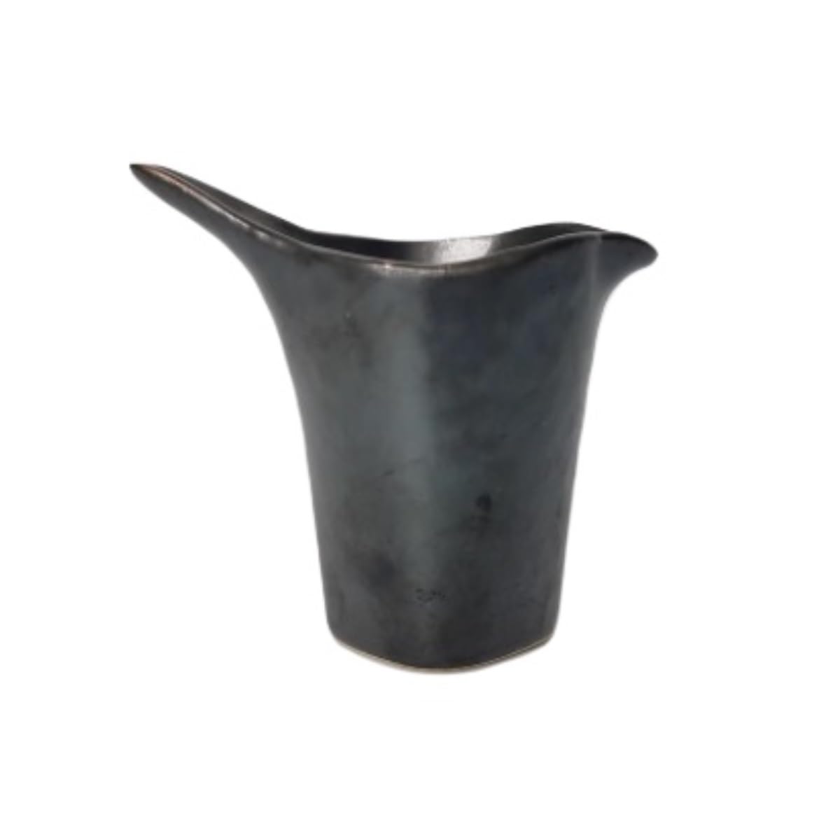 Salsiera in ceramica per condimenti per insalata e sugo - Dispenser di pepe nero retrò ideale per salse di vino e bistecca perfetto per cucina e ristorante (nero)