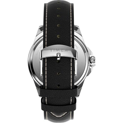 Image of TIMEX Essex Round 46mm Black Dial Analog Men Watch - TW2W92900UJ