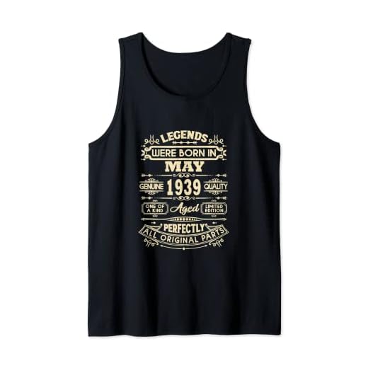 Legends Were Born In May 1939 - Regalos de cumpleaños para hombres y mujeres Camiseta sin Mangas
