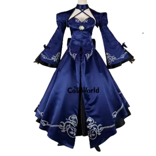 Fate Altria Pendragon Alter Saber Full Dress Uniform Outfit Anime Games Cosplay Costumes (Female M)