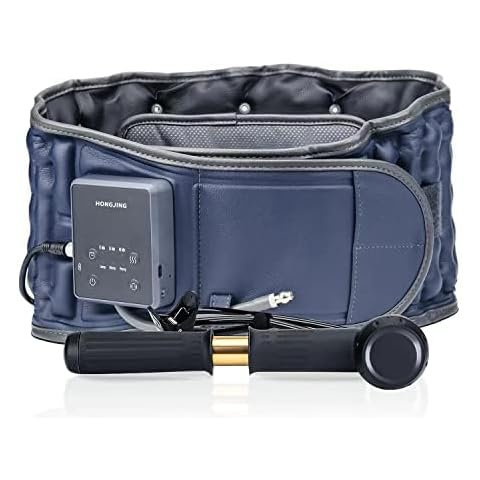 Goldmille Decompression Back Brace with Heating & Massage, Lumbar Support Belt for Immediate Lower Back Pain Relief, Back Traction Device with Rechargeable Battery (29-49 inches Waist) Cover