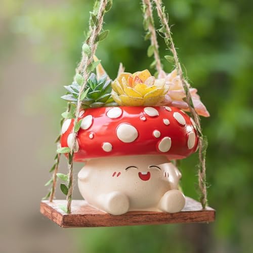 Mushroom Decor for Outdoor Garden: Gardening Plant Gifts for Wome...